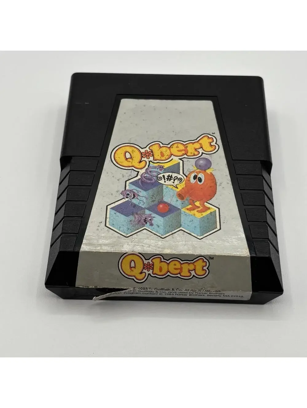 Atari 2600 Q*bert Parker Bros Cartridge Tested Working Qbert 1983